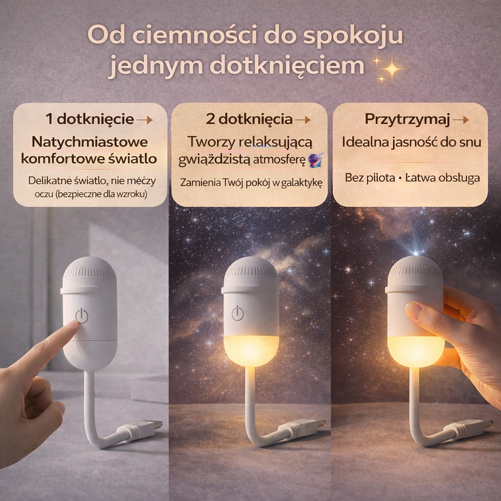GalaxyLight™ — 2-w-1 Premium projektor nocnego nieba