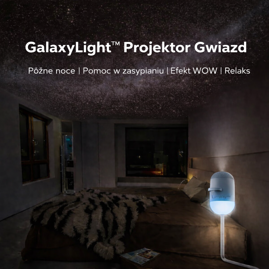 GalaxyLight™ — 2-w-1 Premium projektor nocnego nieba